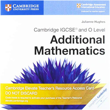Cambridge IGCSE® and O Level Additional Mathematics Cambridge Elevate Teacher's Resource Access Card - ISBN 9781108456326