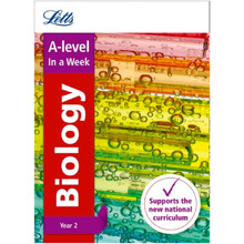 Collins Letts A Level Revision Success - A Level Biology Year 2 In a Week - ISBN 9780008179076