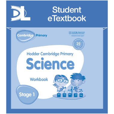 Hodder Cambridge Primary Science Work Book 1 Student e-Textbook - ISBN 9781398316010