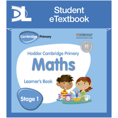 Hodder Cambridge Primary Maths Learner's Book 1 Student e-Textbook - ISBN 9781398315839