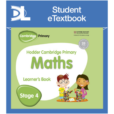 Hodder Cambridge Primary Maths Learner's Book 4 Student e-Textbook - ISBN 9781398315860