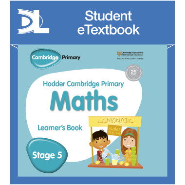 Hodder Cambridge Primary Maths Learner's Book 5 Student e-Textbook - ISBN 9781398315877