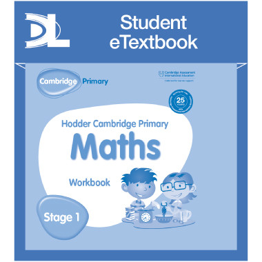Hodder Cambridge Primary Maths Workbook 1 Student e-Textbook - ISBN 9781398315891