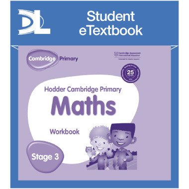 Hodder Cambridge Primary Maths Workbook 3 Student e-Textbook - ISBN 9781398315914