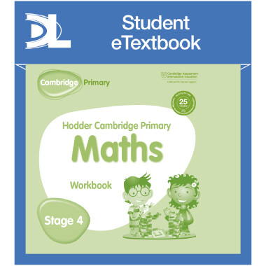 Hodder Cambridge Primary Maths Workbook 4 Student e-Textbook - ISBN 9781398315921