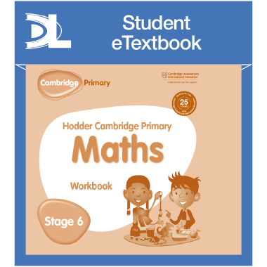 Hodder Cambridge Primary Maths Workbook 6 Student e-Textbook - ISBN 9781398315945