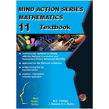 Mind Action Series Mathematics Grade 11 Textbook - ISBN 9781776115228