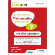 Hodder Cambridge Checkpoint Lower Secondary Mathematics Teacher's Guide 9 with Boost Subscription - ISBN 9781398300743