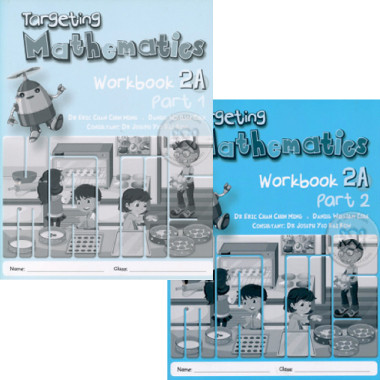 Targeting Maths 2A Workbook Class Pack of 40 (20x Part 1 & 20x Part 2 Workbooks) - Singapore Maths Primary Level - ISBN 9780190757137