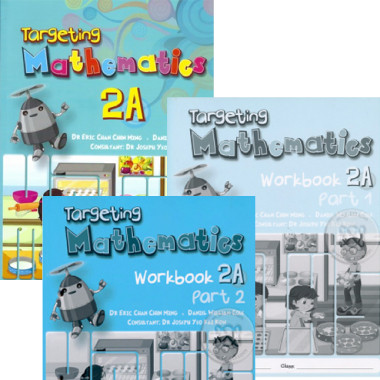 Targeting Mathematics 2A Class Pack (20 Textbooks & 20 each Part 1 & Part 2 Workbooks) Singapore Maths Primary Level - ISBN 9780190757014