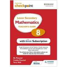 Hodder Cambridge Checkpoint Lower Secondary Mathematics Teacher's Guide 8 with Boost Subscription - ISBN 9781398300736