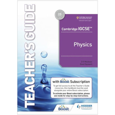 Hodder Cambridge IGCSE Physics Teacher's Guide with Boost Subscription - ISBN 9781398310568