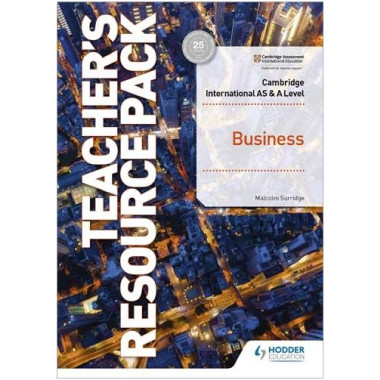 Hodder Cambridge International AS and A Level Business Teacher's Resource Pack - ISBN 9781398308138