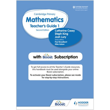Hodder Cambridge Primary Mathematics Teacher's Guide Stage 1 with Boost Subscription - ISBN 9781398300781