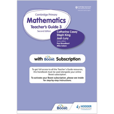 Hodder Cambridge Primary Mathematics Teacher's Guide Stage 3 with Boost Subscription - ISBN 9781398300804