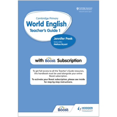 Hodder Cambridge Primary World English Teacher's Guide 1 with Boost Subscription - ISBN 9781510468108