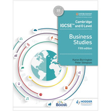 Hodder Cambridge IGCSE and O Level Business Studies Boost eBook (5th Edition) - ISBN 9781398333826