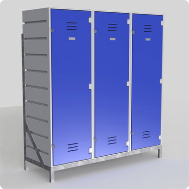Freestanding Frame for Sports Lockers - 2, 3, 4 and 5 Wide