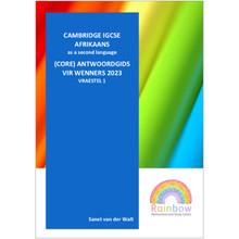 2024 Cambridge Afrikaans IGCSE (CORE) Antwoordgids vir Wenners (Hardcopy) - 2024AFR-IGCSE-CORAWG