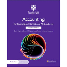 Cambridge International AS & A Level Accounting Coursebook with Digital Access (2 Years) - ISBN 9781108902922
