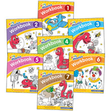 Jolly Phonics Workbooks 1-7 Complete Set : In Print Letters - ISBN 9781844146826