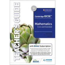 Hodder Cambridge IGCSE Core and Extended Mathematics Teacher's Guide with Boost Subscription - ISBN 9781398373624