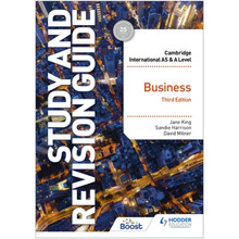 Hodder Cambridge International AS and A Level Business Study and Revision Guide (3rd Edition) - ISBN 9781398344389