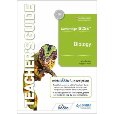Hodder Cambridge IGCSE™ Biology Teacher’s Guide with Boost Subscription Booklet - ISBN 9781398310476