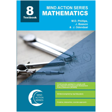 Mind Action Series Mathematics Textbook NCAPS - Grade 8-ISBN 9781869217075