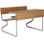 Premium Combination Desk in SALIGNA Hardwood with added shelf