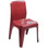 FLEXI - RED Virgin Plastic, Heavy Duty and Fully Moulded Stackable Plastic Chair