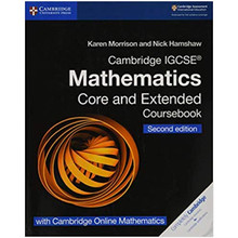 Cambridge IGCSE® Mathematics Coursebook Core and Extended Second Edition with Cambridge Online Mathematics (2 Years) - ISBN 9781108525732