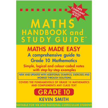 Maths Handbook and Study Guide for Grade 10 - ISBN 9780981437026