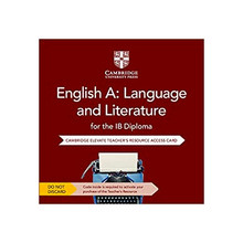English A: Language and Literature for the IB Diploma Cambridge Elevate Teacher's Resource Access Card - ISBN 9781108724524
