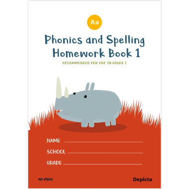 Phonics & Spelling Homework Book Grade 1 - ISBN 9781776082049