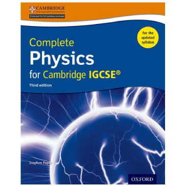 Complete Physics for Cambridge IGCSE Student Book Third Edition - ISBN 9780198399179