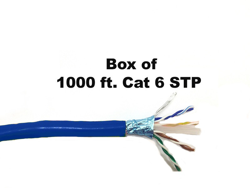 Cat6 Cable Price Solid STP Cable Blue 1000ft On Sale