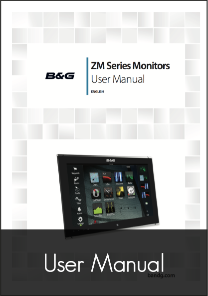 b g zeus 2 glass helm monitor display user manual
