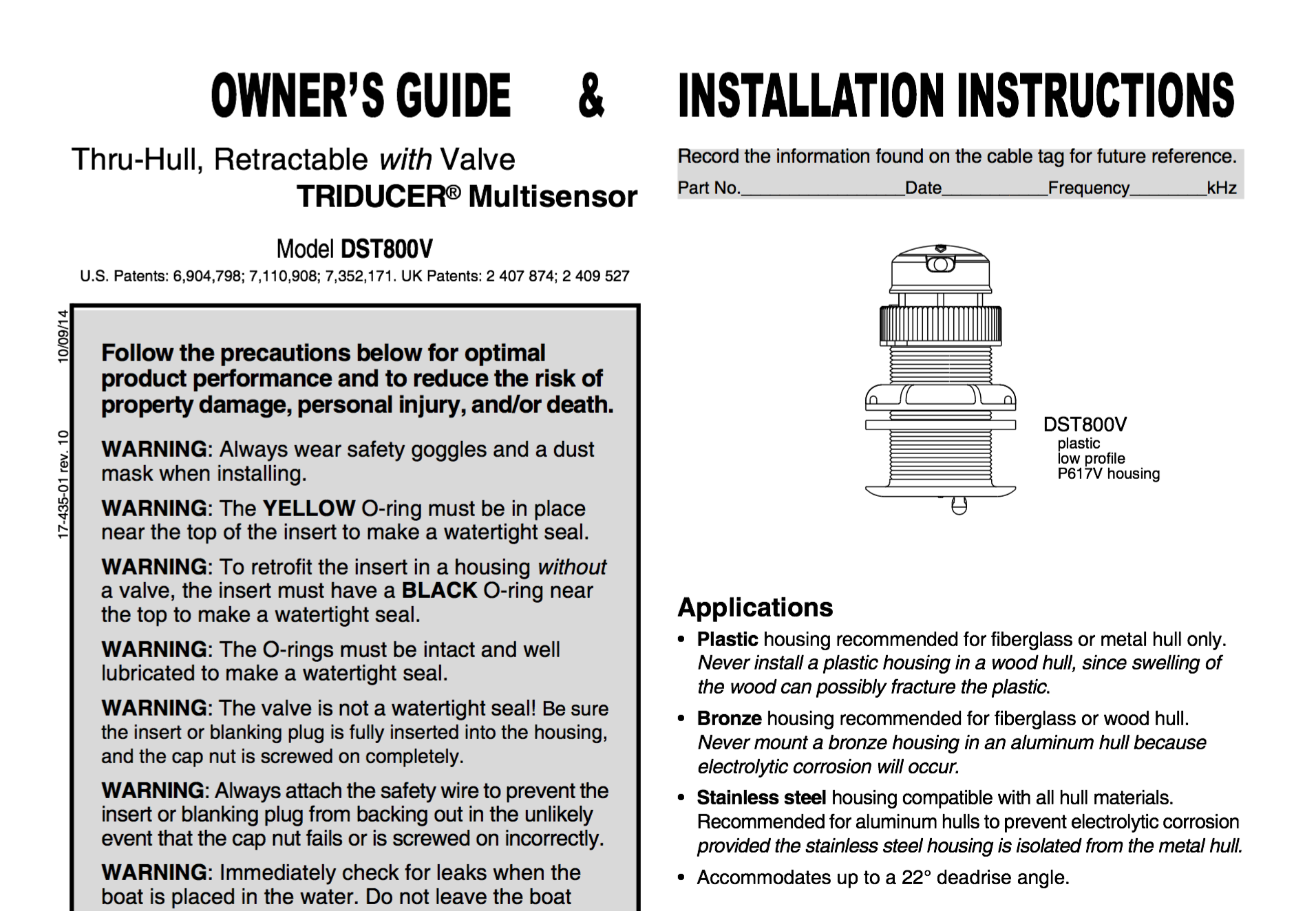 dst800 transducer owners guide