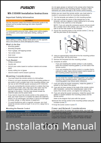 fusion ms-erx400 installation guide