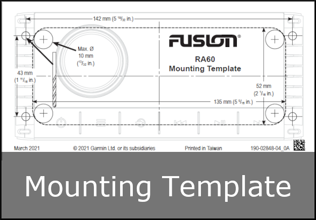 fusion ms-ra60 mounting template