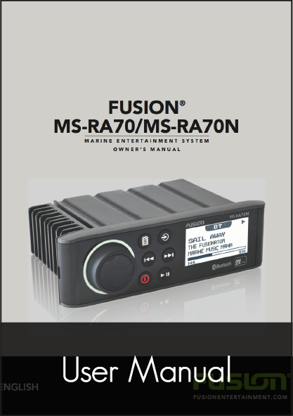 fusion ms ra70 stereo unit user manual
