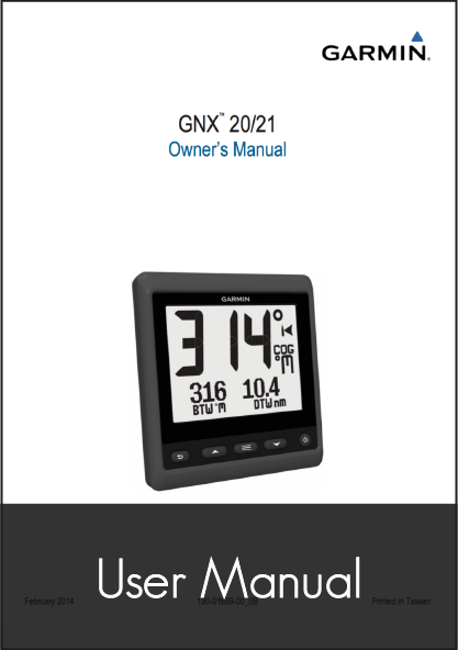 garmin gnx 20 21 owners manual