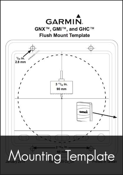 garmin gnx gmi ghc flush mount template