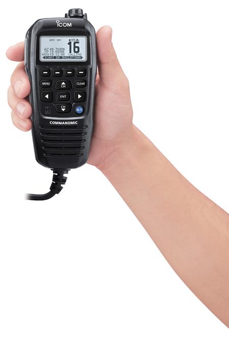 icom hm 195 in hand