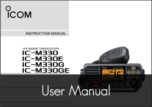 icom ic m330 ge fixed marine vhf user manual