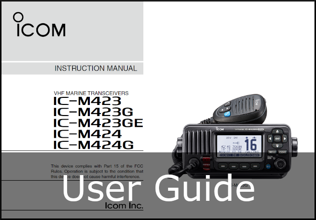 icom ic-m423ge fixed vhf radio manual