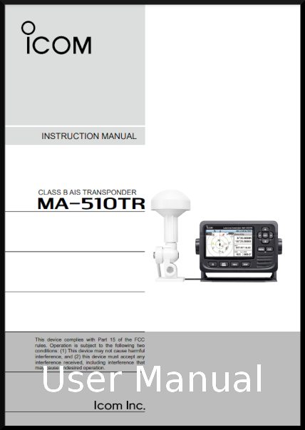 icom ma-510tr user manual