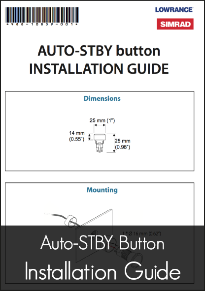 lowrance auto standby button autopilot installation guide