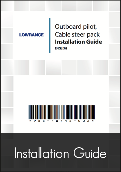 lowrance outboard cable steer autopilot installation guide